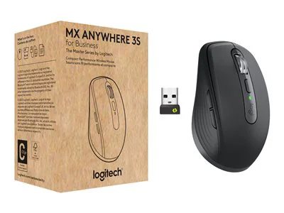 

Logitech MX Anywhere 3S Bluetooth Wireless Mouse for Business, Brown Box - Graphite
