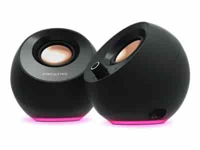 Creative Labs Pebble Pro 2.0 Portable Bluetooth Speaker - Black