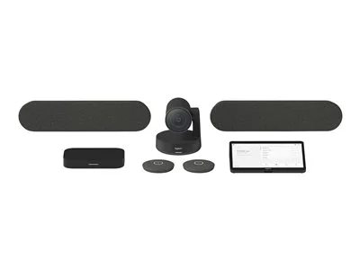 

Logitech Large Room Solution for Google Meet - Includes Rally Plus Conference Camera, Tap touch controller, and Chromebox with Mount and Cable Retention