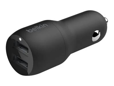 

Belkin Dual 24W USB-A Car Charger - Black