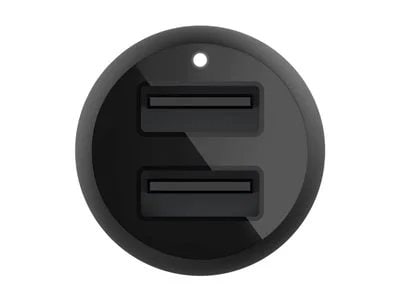 

Belkin Dual 24W USB-A Car Charger - Black