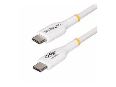 StarTech.com USB 2.0 C-C M/M EPR 240W Cable, 1.8m/6 ft - White