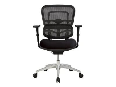

WorkPro® 12000 Series Ergonomic Mesh/Fabric Mid-Back Manager's Chair, Black/Chrome