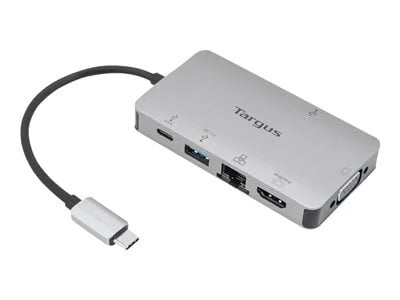 

TARGUS USB-C DP Alt Mode Single Video 4K HDMI/VGA Docking Station w/ 100W PD Pass-Thru