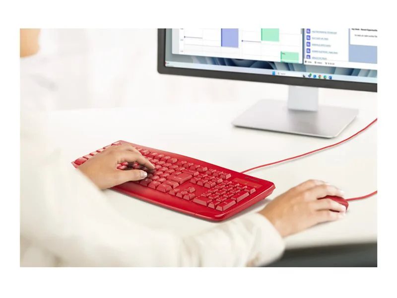 Kensington Pro Fit Wired Washable Keyboard - Red | 78815218