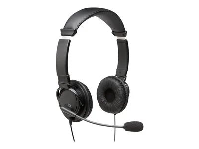 Kensington USB Hi-Fi Noise-Cancelling Stereo Headphones with Mic - Black
