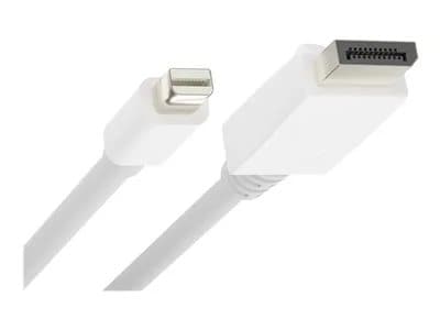 UNC Mini DisplayPort to DisplayPort Cable, 10ft - White - image 4