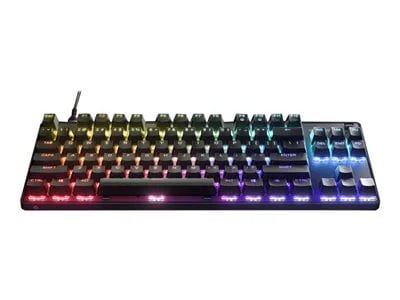 

SteelSeries Apex 9 TKL Wired OptiPoint Adjustable Actuation Switch Gaming Keyboard with RGB Lighting - Black