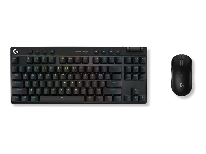 Logitech G PRO X TKL LIGHTSPEED Wireless Gaming Keyboard, Clicky