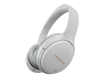 Image of Creative Labs ZEN Hybrid Headset with Hybrid Active Noise Cancellation - White
