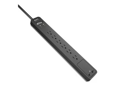 Photos - Surge Protector / Extension Lead APC Essential SurgeArrest PE6U2, 6 Outlets, 2 USB charging ports,120V 7817 