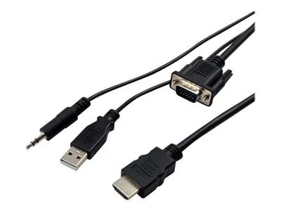 Image of VisionTek VGA to HDMI 1.5m/5ft Active Cable (M/M)