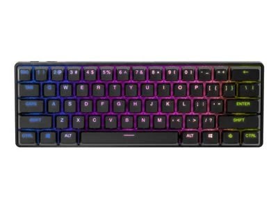 

SteelSeries Apex Pro Mini 60% Wireless Mechanical OmniPoint Adjustable Actuation Switch Gaming Keyboard with RGB Backlighting - Black
