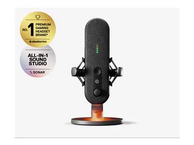 SteelSeries Alias USBマイク Amazon.com: SteelSeries Alias USB Mic for PC — 3x Bigger