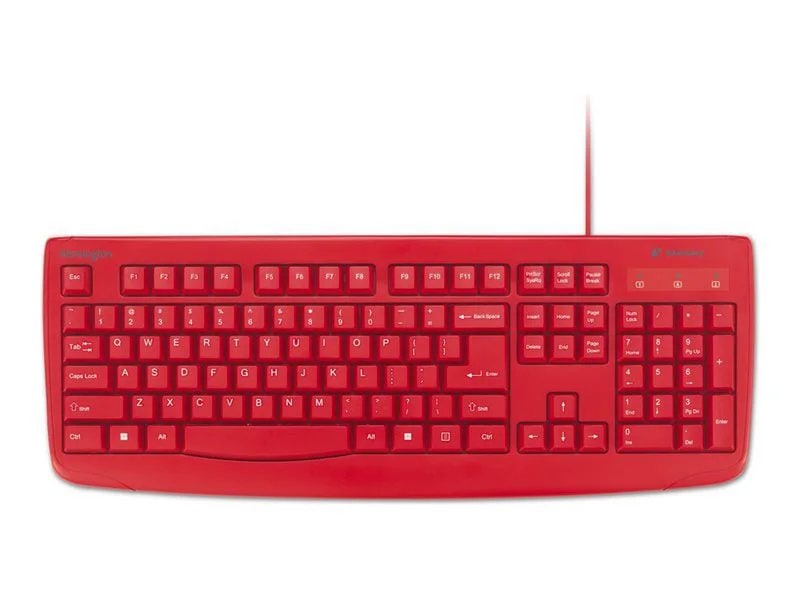 Kensington Pro Fit Wired Washable Keyboard - Red | 78815218