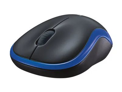 Logitech M185 Wireless Mouse - Blue/Black