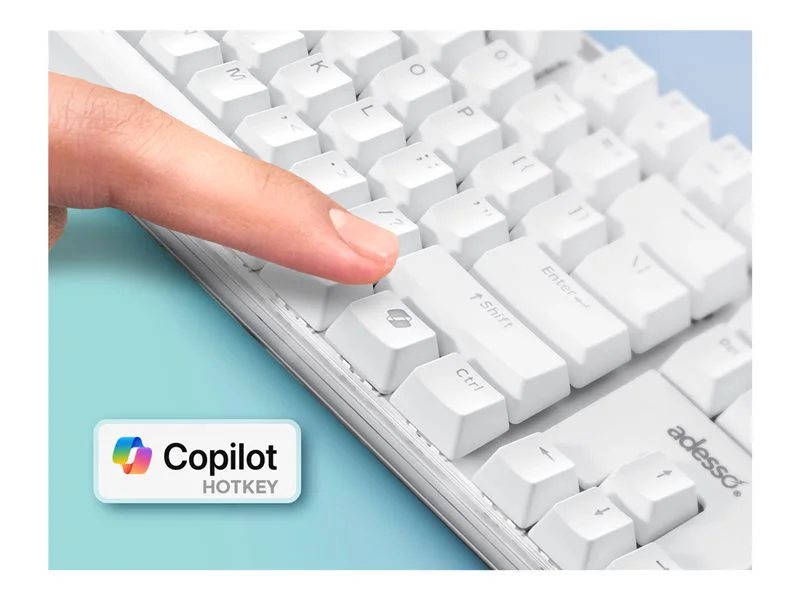 Adesso EasyTouch 680 Backlit Mechanical Keyboard with CoPilot AI