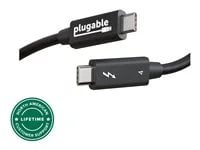 Plugable Thunderbolt 4 Cable [Thunderbolt Certified] 3.3ft