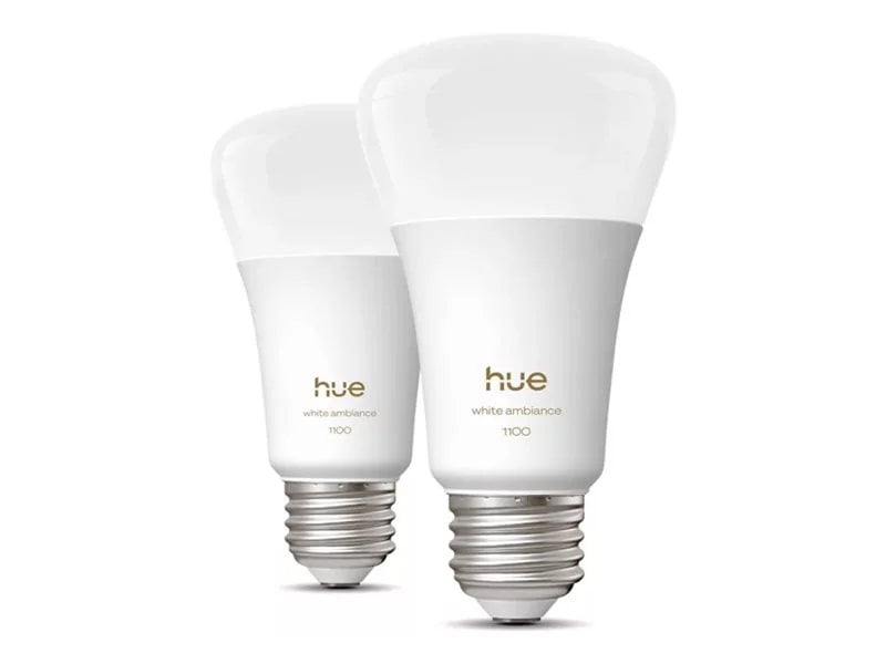 Philips Hue 75W White Ambiance A19 E26 Bulb, 2-Pack | 78813543