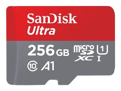 

SanDisk 256GB Ultra UHS-I microSDXC Memory Card with SD Adapter