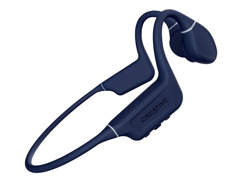 Creative Outlier Free Pro: Bluetooth Bone Conduction Headphones with 8GB  Audio Player - Blue.