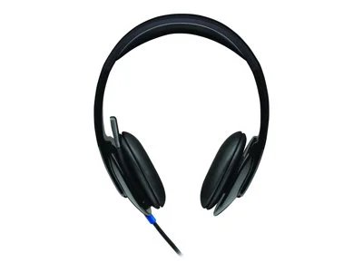 Logitech H540 Stereo Wired On-Ear Headset - Black