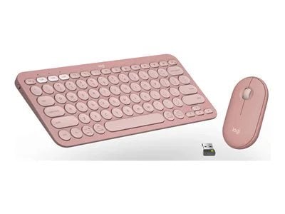 

Logitech Pebble 2 Wireless Keyboard & Mouse Combo - Tonal Rose