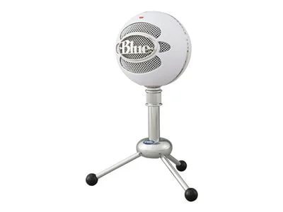 Image of Blue Microphones Snowball Wired Cardioid and Omnidirectional Condenser USB Vocal Microphone - White