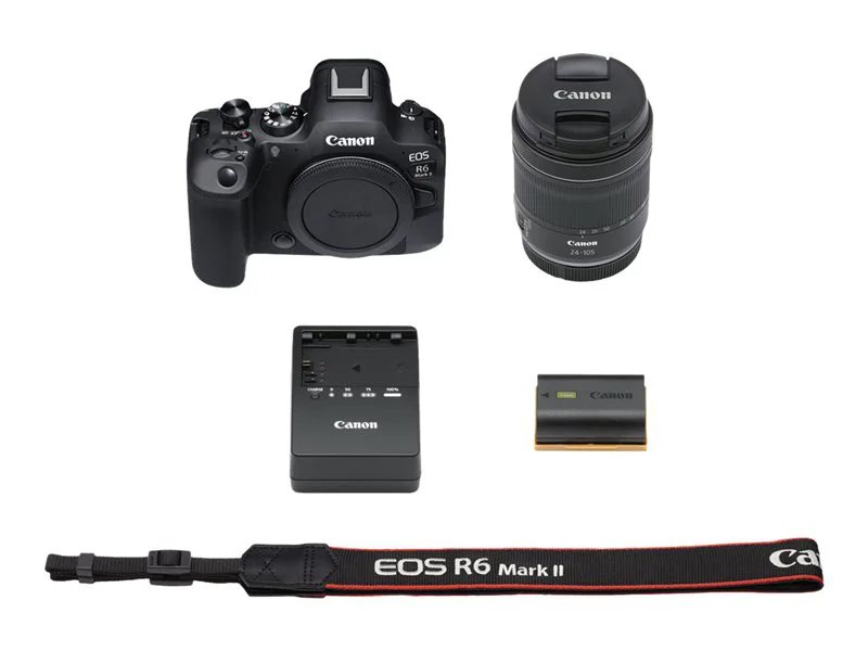 【美品】Canon EOS R6 Mark II Amazon.com : Canon EOS R6 Mark II Mirrorless Camera RF24-105mm F4