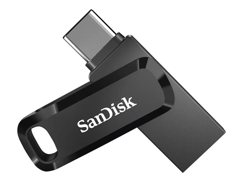SanDisk 64GB Dual Drive Go: Black Versatile Storage Solution