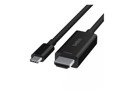 

Belkin Connect USB-C to HDMI 2.1 Cable, 6.6 ft - Black