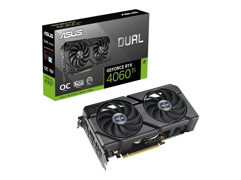 ASUS Dual GeForce RTX™ 4060 Ti EVO OC Edition 16GB GDDR6 Gaming