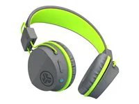 JLab Neon Wireless On-Ear Headphones - Gray/Green