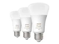 Philips Hue White & Color Ambiance A19 Bluetooth LED Smart Bulbs (3-Pack)