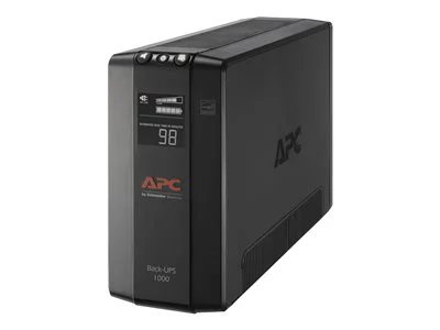 

APC Back-UPS 1000, Compact Tower, 1000VA, 120V, AVR, LCD, 8 NEMA outlets (4 surge)