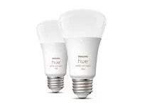 Philips Hue White and Color Ambiance A19 Bluetooth 75W Smart LED Bulbs (2-pack)