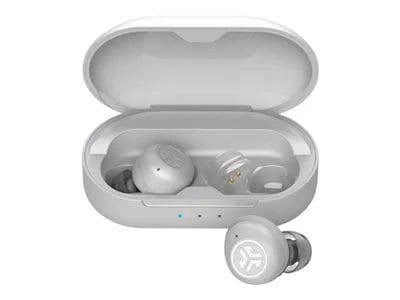 JLab 2-in-1 Hear OTC Hearing Aid and Earbuds - White