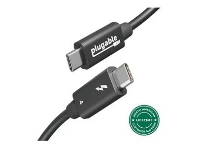 Plugable Thunderbolt 4 Cable with 240W Charging, Thunderbolt