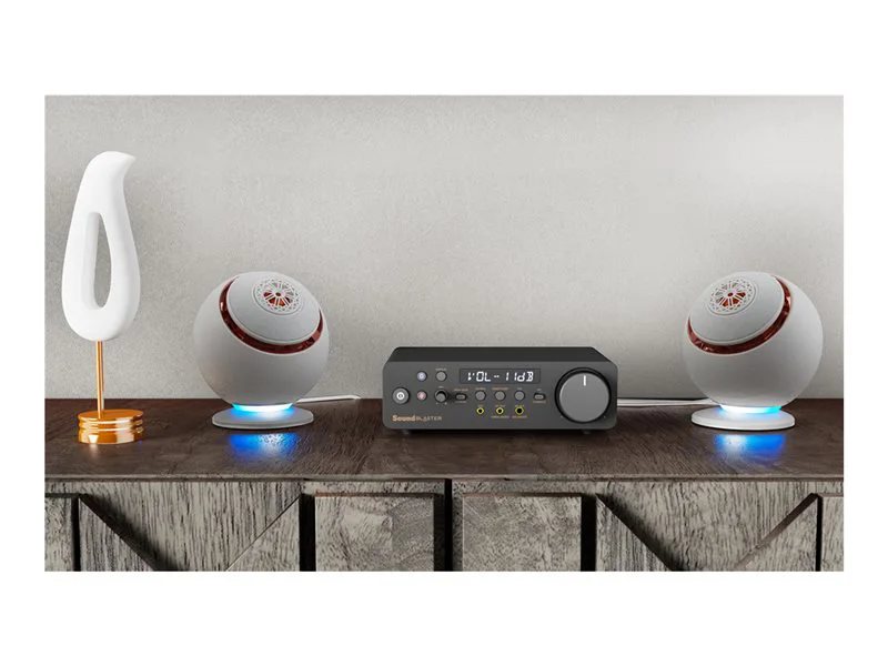 Creative Labs Pebble Nova 2.0 USB-C Desktop Speakers - White