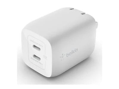 

Belkin BoostCharge Pro Dual USB-C GaN 65W Wall Charger - White