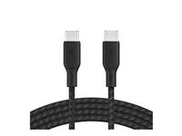 Belkin BoostCharge USB-C to USB-C Braided Cable with 100W Power Delivery, 6.6 ft - Black