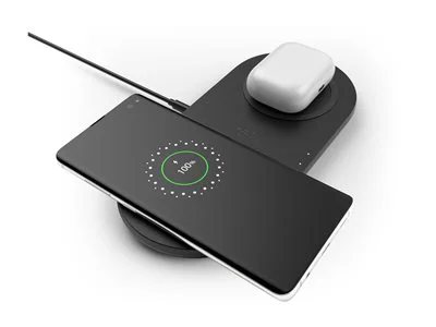 Image of Belkin 10W Dual Wireless Charging Pad with AC Adapter