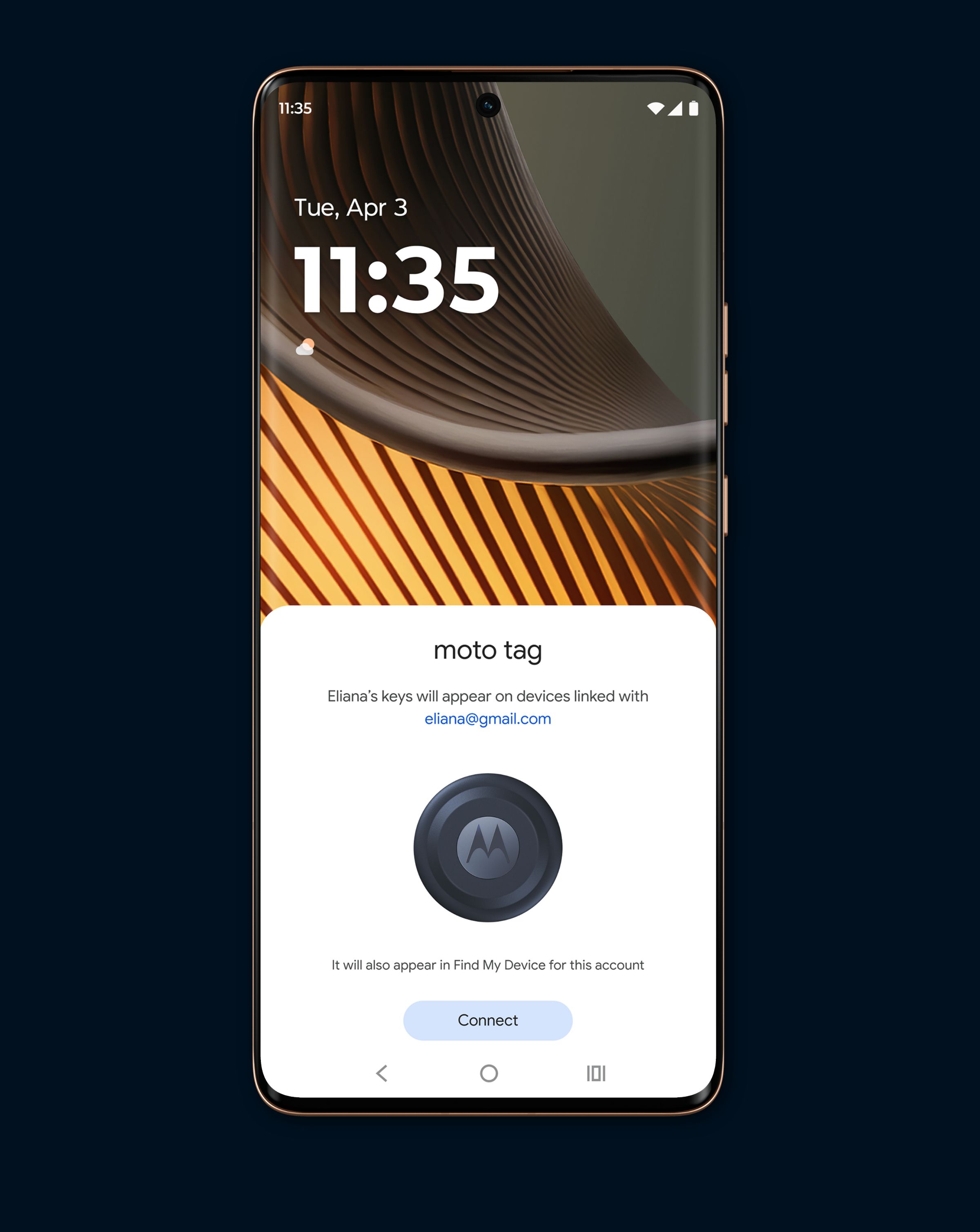 Track anything with new moto tag, a battery powered item