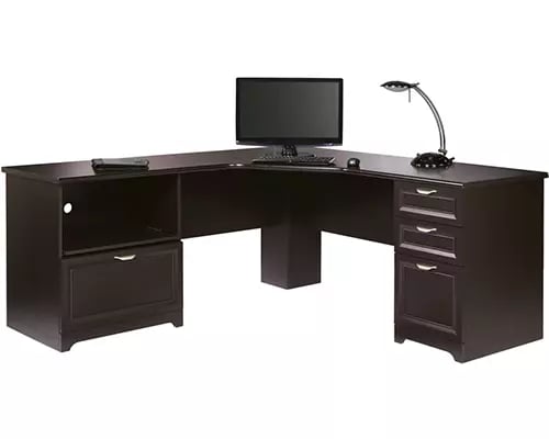 

Realspace Magellan Performance 71inW L-Shaped Desk, Espresso