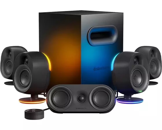 Photos - PC Speaker SteelSeries Arena 9 5.1 Bluetooth Gaming Speaker System with RGB Lighting 