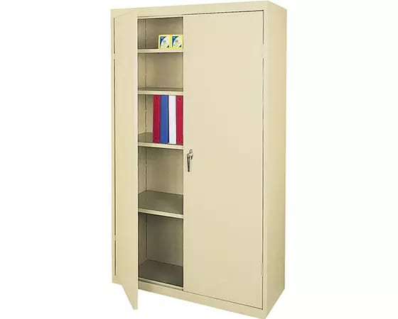 Office Depot Realspace 36inW Steel 5-Shelf Cabinet, Putty | Lenovo US