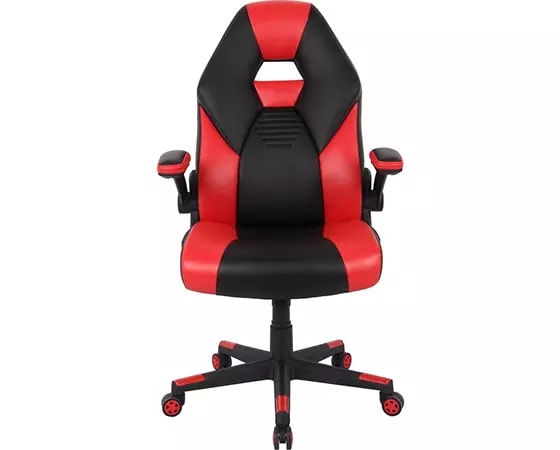 

Office Depot RS Gaming RGX Faux Leather High-Back Gaming Chair, Black/Red