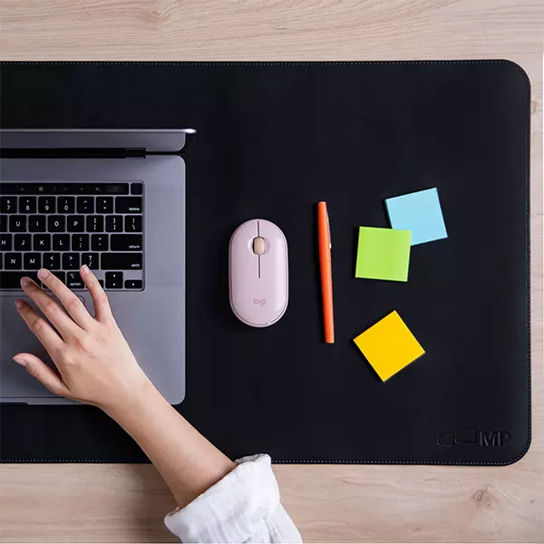 Enhance Workspace: Mobile Pixels PU Leather Desk Mat | 78362461