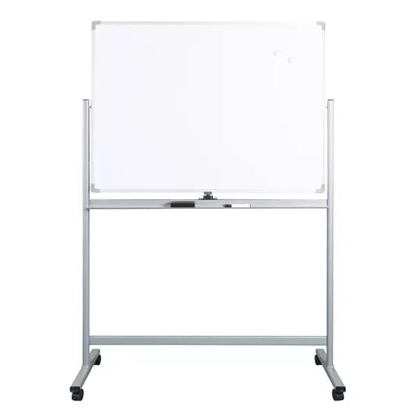 

Office Depot - WorkPro Double-Sided Mobile Magnetic Dry-Erase Whiteboard, 36" x 48", Aluminum Frame With Silver Finish