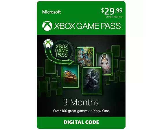 

Microsoft Xbox Game Pass - Microsoft Xbox 360, Microsoft Xbox One - Gift Card (3 months)